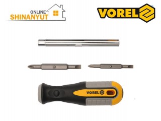 Պտուտակահան փոխովի 4 ծայր VOREL 64654
