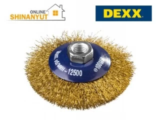 Անկյունահղկիչ մեքենայի ժանգ մաքրող խոզանակ  DEXX 35105-100