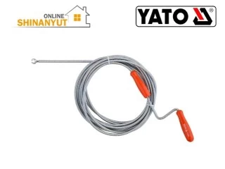 YATO YT-25003, սանտեխնիկական տռոս, կոյուղու մաքրման տռոս, խողովակների մաքրման գործիք, կոյուղու խցանումների մաքրում, տռոս 6 մմ, տռոս 5 մետր, սանտեխնիկական գործիքներ YATO YT-25003, сантехнический трос, трос для прочистки канализации, трос для труб, трос от засоров, канализационный трос 5 м, трос 6 мм, сантехнические инструменты YATO YT-25003, plumbing snake, drain cleaning snake, sewer cleaning cable, pipe unclogging tool, 5 m drain snake, 6 mm plumbing snake, plumbing tools, mechanical drain cleaner